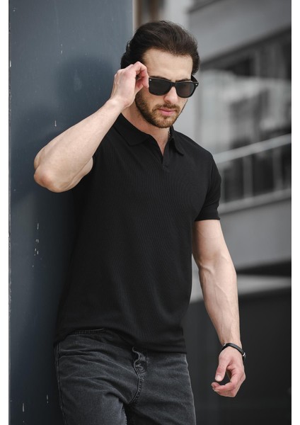 Ht Peha Slim Fit Otoban Kumaş Apaç Yaka Erkek Tshirt
