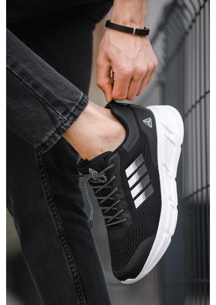 Mj 2155 Nefes Alabilen Bağcıklı Rahat Kalın Taban Erkek Sneaker