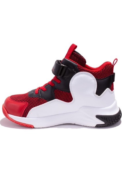 1656BB Kırmızı Beyaz Ortopedik Günlük Erkek Çocuk Spor Ayakkabı modelleri