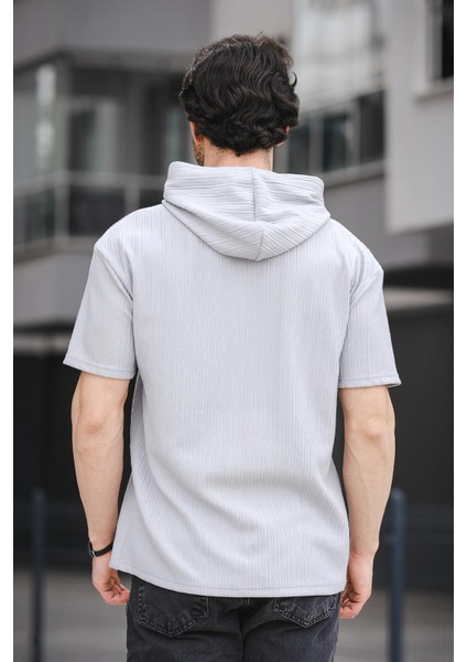 Trc 2789 Baskılı Kapüşonlu Oversize Erkek Tshirt fırsatları
