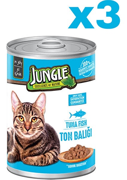 Kedi Konserve Maması Biftek 3 Adet (1X400GR)