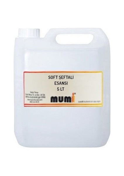 Premium Mum Esansı Soft Şeftali 5 Lt