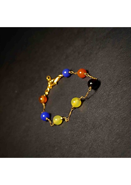 Renkli Akik 6mm Bileklik fiyatları