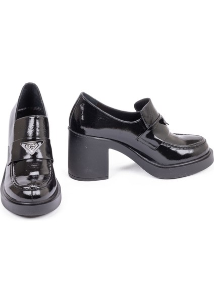 Kadın Deri 8 cm Platform Topuk Şık Ayakkabı
