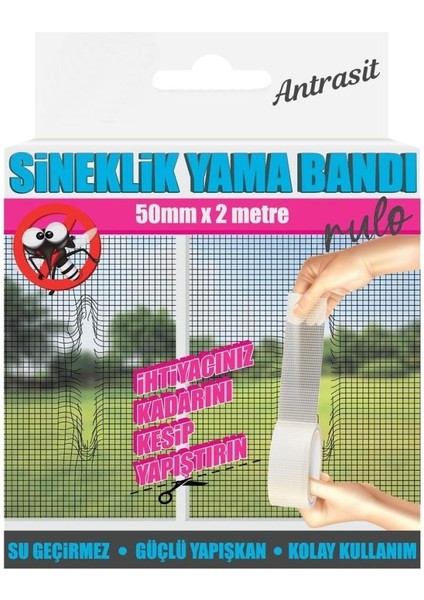 Sineklik Tamir Bantıı Sineklik Tamir Yaması Kendinden Yapışkanlı Rulo 50MMX2MT