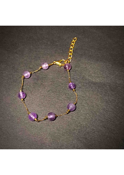 Ametist 6mm Bileklik- Doğal Taş fiyatları