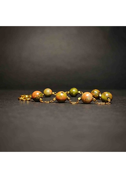 Unakit 6 mm Bileklik Doğal Taş modelleri