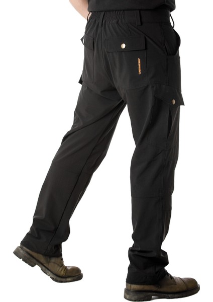 Trekking Kargo Pantolon Siyah (Model: Feather)