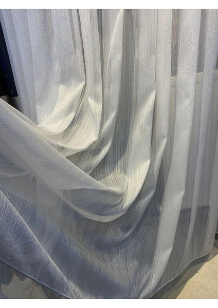 Keten Gofre Lüks Desen Tül Perde 1x3 Sık Pile fiyatları