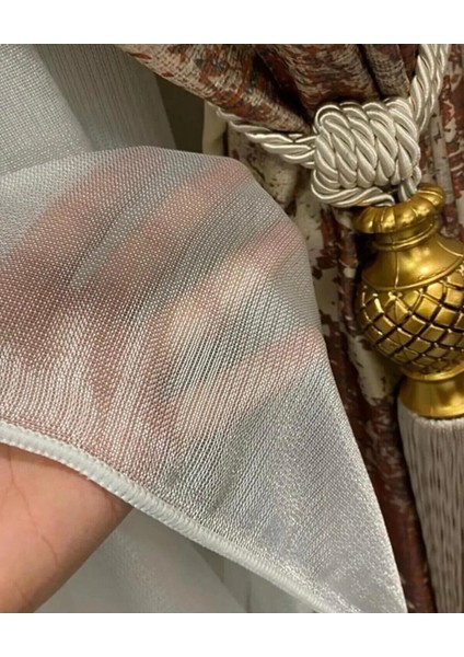 Keten Gofre Lüks Desen Tül Perde 1x3 Sık Pile modelleri