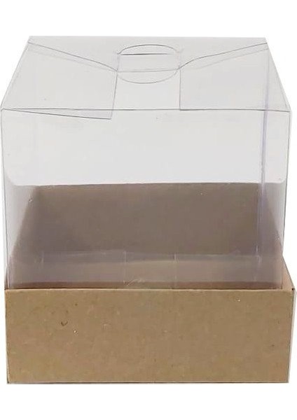 Kraft Asetat Kutu 8X8X8 cm 10 Adet