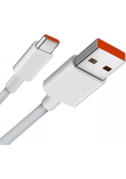 3A Xiaomi (Type-C) Hızlı 1 Metre Şarj Kablosu Turuncu