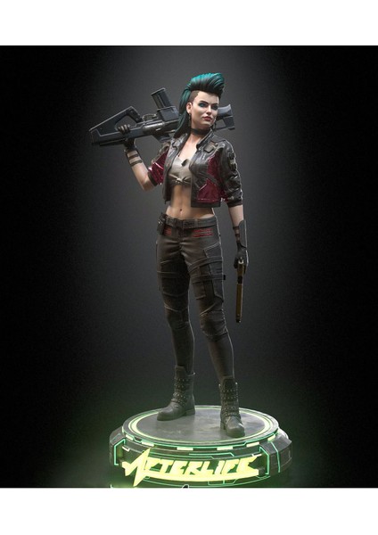 Cyberpunk 2077 Rogue Figürü 35CM Boyalı