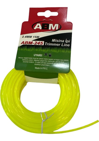 Abm 245 2,4 mm 15 mt tırpan Misine