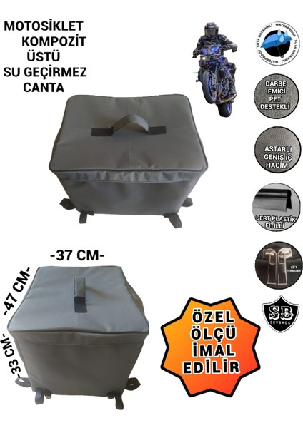 Motorsiklet Kompozit universal Alüminyum Kasa Üstü Su Gecirmez Gizli Fermuar Çanta