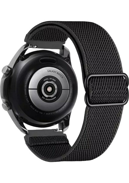20 mm Universal Örgü Tokalı Bant Kordon Akıllı Pimli Siyah