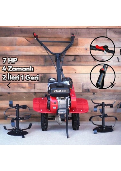 Çapa Makinesi 7hp Benzinli 2+1 Kama