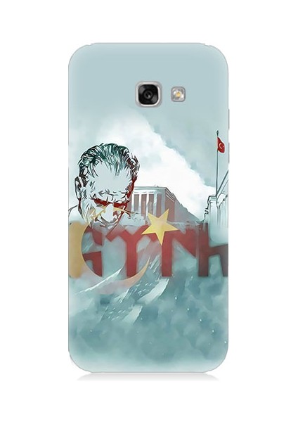 Samsung Galaxy A7 2017 Uyumlu Mustafa Kemal Atatürk Desenli Silikon Kılıf