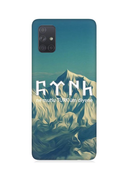 Samsung Galaxy A71 Uyumlu Ne Mutlu Türküm Diyene Desenli Silikon Kılıf
