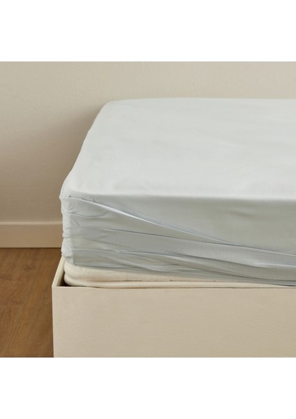 Fitted Tek Kişilik Çarşaf Mavi 100X200+30 cm