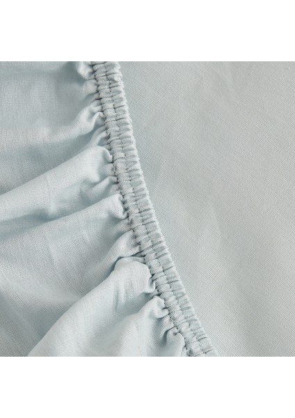 Fitted Tek Kişilik Çarşaf Mavi 100X200+30 cm