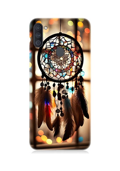 Samsung Galaxy A11 Uyumlu Düş Kapanı Dreamcatcher Desenli Silikon Kılıf