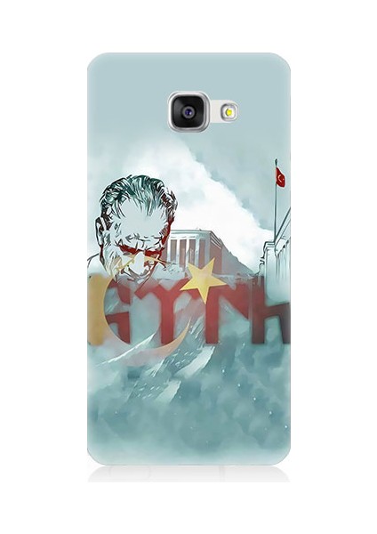 Samsung Galaxy A3 2016 Uyumlu Mustafa Kemal Atatürk Desenli Silikon Kılıf