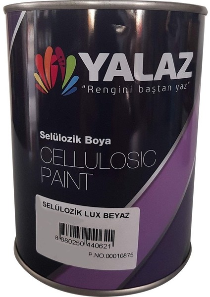 Yalaz Selülozik Boya  2,5lt Beyaz