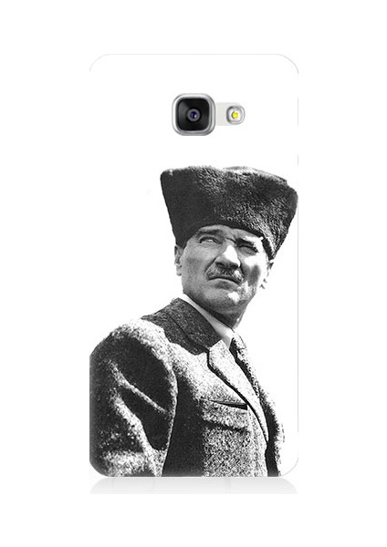 Samsung Galaxy A3 2016 Uyumlu Mustafa Kemal Atatürk Desenli Silikon Kılıf