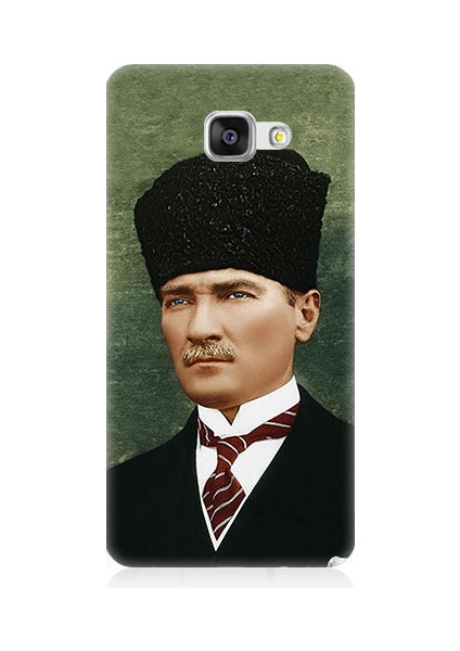 Samsung Galaxy A3 2016 Uyumlu Mustafa Kemal Atatürk Desenli Silikon Kılıf