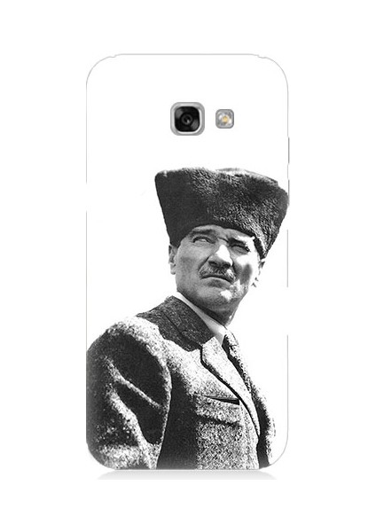 Samsung Galaxy A3 2017 Uyumlu Mustafa Kemal Atatürk Desenli Silikon Kılıf