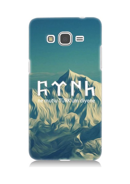 Samsung Galaxy Grand Prime Uyumlu Ne Mutlu Türküm Diyene Desenli Silikon Kılıf