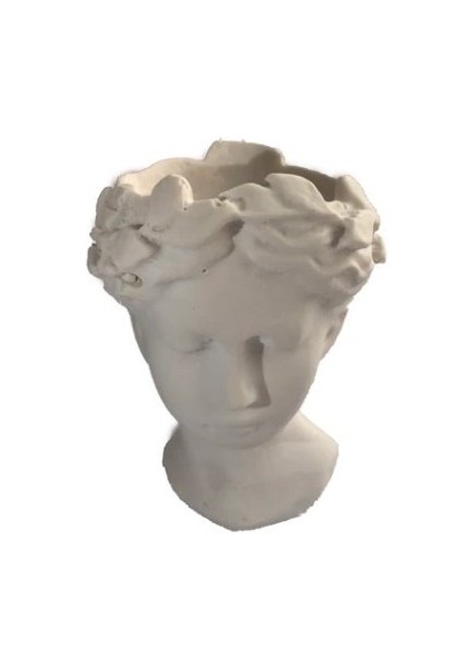 Kadın Figürlü Saksı Silikon Kalıp Sabun Kokulu Taş Mum Epoksi Kalıbı Seti