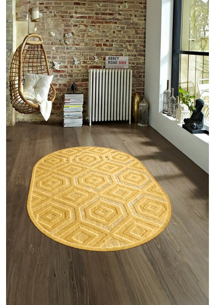 Dijital Baskılı Kaymaz Taban Yıkanabilir Sade Oval Yolluk Mutfak Salon Halısı, N-O-Sade-26-Kahve, modelleri