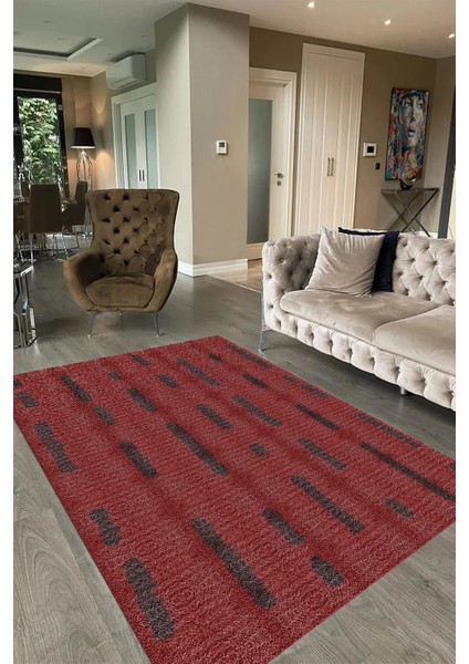 Dijital Baskılı Kaymaz Taban Yıkanabilir Sade Yolluk Mutfak Salon Halısı, N-Sade-49-Kırmızı, fiyatları