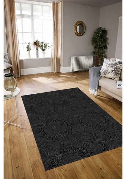 Dijital Baskılı Kaymaz Taban Yıkanabilir Sade Yolluk Mutfak Salon Halısı, N-Sade-15-Antrasit, modelleri
