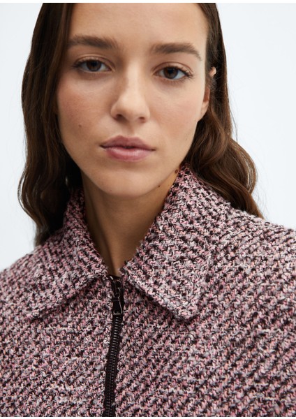 Tweed Bomber Ceket