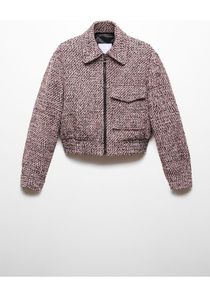 Tweed Bomber Ceket