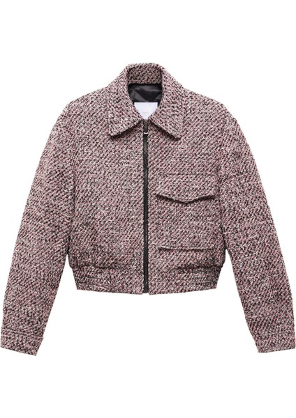 Tweed Bomber Ceket