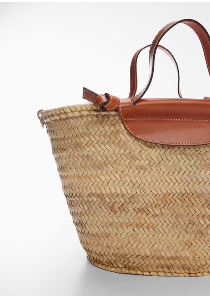 Raffia Tote Çanta