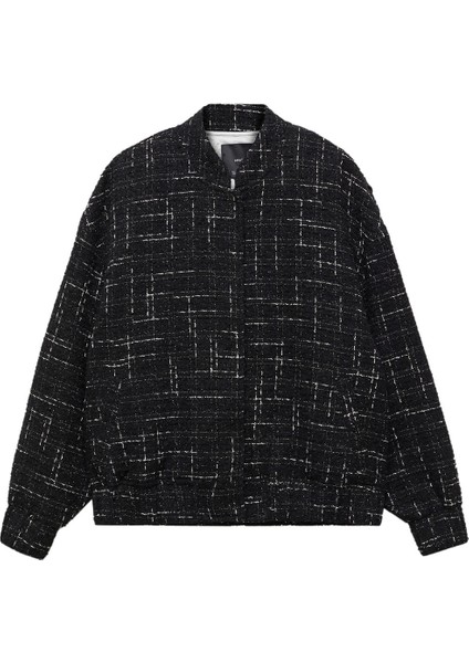 Tweed Bomber Ceket