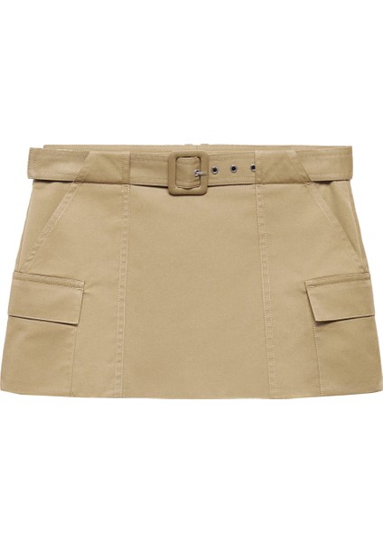 Kemerli Kargo Mini Etek indirimleri