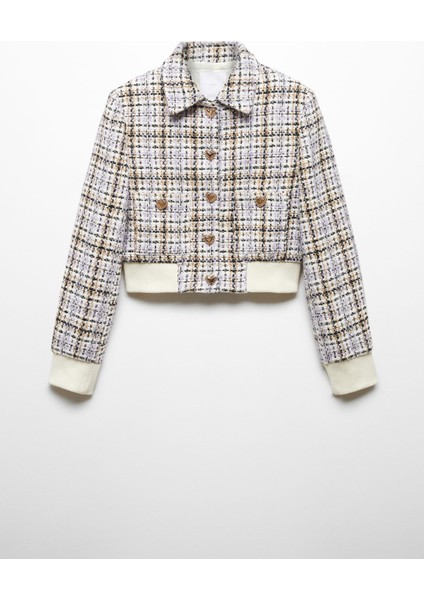 Tweed Bomber Ceket