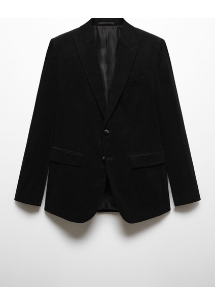 Slim Fit Kadife Blazer