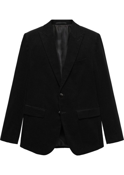 Slim Fit Kadife Blazer