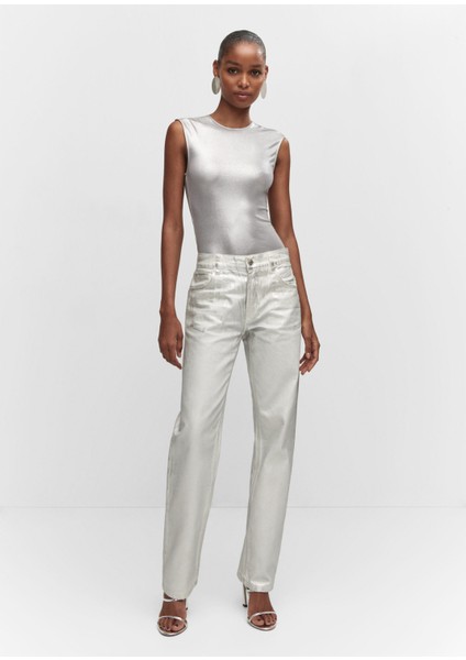 Metalik Düz Paça Jean fiyatları