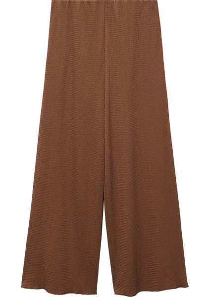 Dokulu Culotte Pantolon