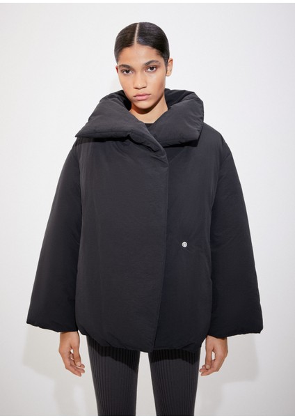 Kısa Oversize Dolgulu Anorak