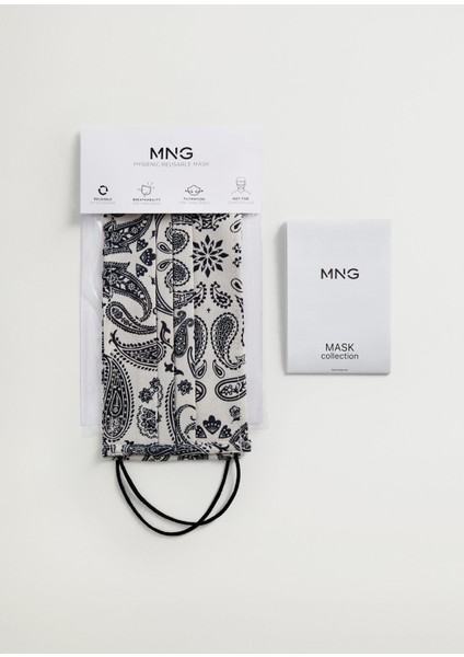 Yıkanabilir Hijyenik Yüz Maskesi Telsiz 2'li Paket Polyester Kumaş modelleri