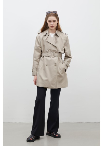 Chelsea Kruvaze Trençkot Kum fiyatları